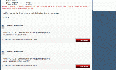 Select 23bit, 64bit and "DOWNLOAD"